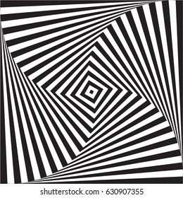 Vector background optical illusion