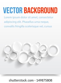 Vector background options banner. Vector illustration.
