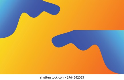 Vector background with orange and blue color combination
