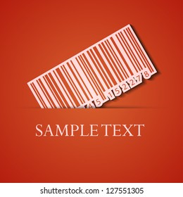 Vector background. Orange icon applique. Eps10