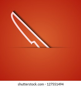 Vector background. Orange icon applique. Eps10