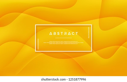 Vector background of Orange Yellow Circle. Abstract vector background with 3d style.Dynamic background with the concept of contours.