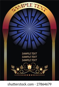Vector background with ornament for various design artwork