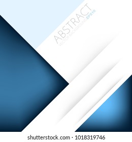 Vector background overlap layer with blue geometric triangle and space for design