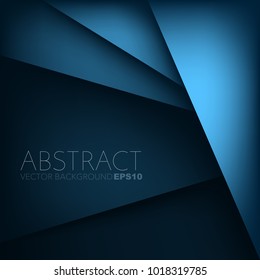 Vector background overlap layer blue geometric with space for background design