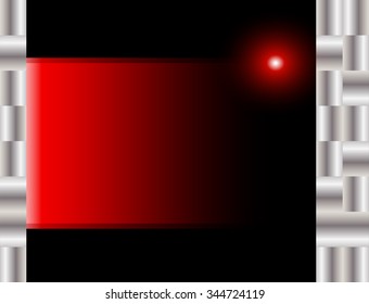 vector background overlap layer with blue box on dark space for text and message design
