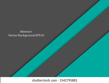 Vector background overlap modern design green turquoise and gray background. illustration vector design background