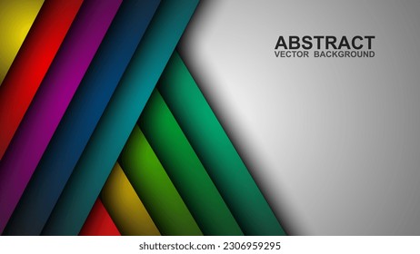vector background overlapping colorful layers with space for text and message design. vector illustration eps 10.