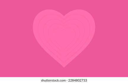 Vector background with overlapping heart pattern