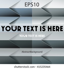vector background of overlapping paper folds, modern line bar design for text