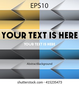 vector background of overlapping paper folds, modern line bar design for text