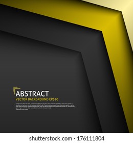 Vector Background. Overlapping shapes modern line bar design. With place for text and message. Gold color