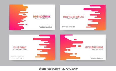 Vector Background paint wavy style for any templates. modern flat design.