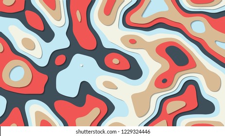 Vector background paper cut shapes. 3D abstract paper art style, design layout for business presentations.