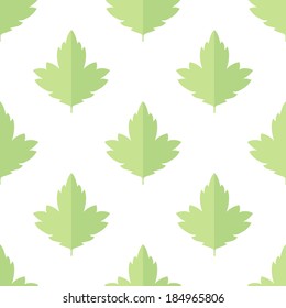 Vector background of paper leaves. Seamless pattern
