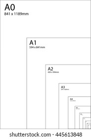 vector background of paper size format