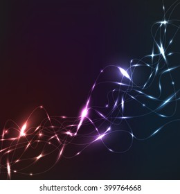 vector background, particle wave, energy abstraction, abstract wire, wallpaper