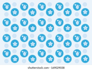 Vector background party card for kids