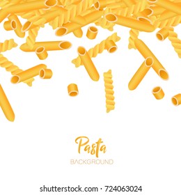 Vector background with pasta.