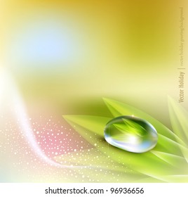 vector background with pastel colors with a drop of dew svg