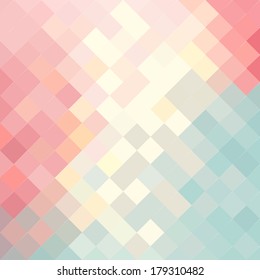 Vector background in pastel colors. Geometric trendy pattern. Modern stylish texture