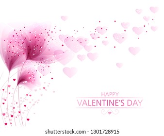 Vector background with pastel flowers