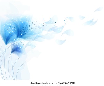 Vector background with pastel flowers