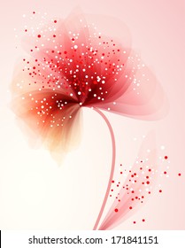 Vector background with pastel flowers