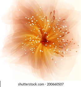 Vector background with pastel flowers