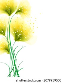 Vector background with pastel flowers