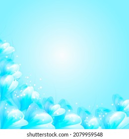 Fondo vectorial con flores pastel