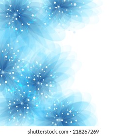 Vector background with pastel flowers