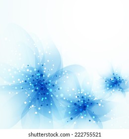 Vector background with pastel flowers