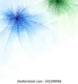 Vector background with pastel flowers