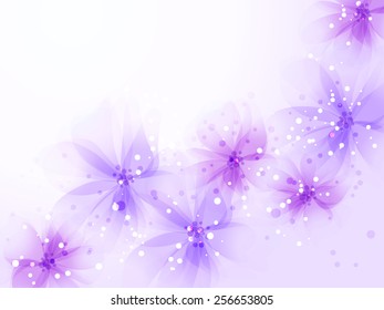 Vector background with pastel flowers