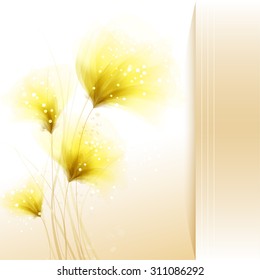 Vector background with pastel flowers