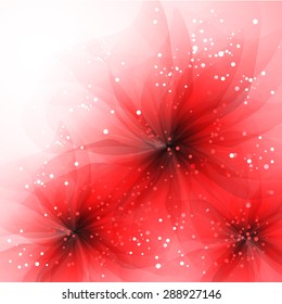 Vector background with pastel flowers. EPS 10. Contains transparent objects.