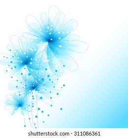 Vector background with pastel flowers. Vector background with flowers. EPS 10.