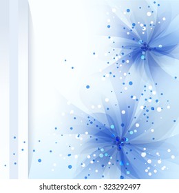 Vector background with pastel flowers. EPS 10. Contains transparent objects.