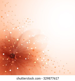 Vector background with pastel flowers. EPS 10. Contains transparent objects.
