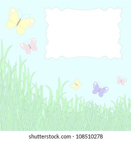 vector background, pastel grass