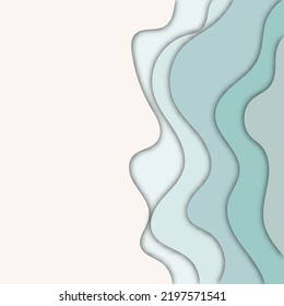 Vector background with pastel lavender, lilac color paper cut shapes. 3D abstract paper art style, design layout for business presentations