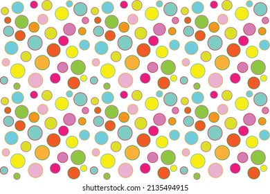 Vector background with patern dots for textil or other use, in modern colors