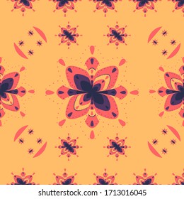 Vector background pattern of a beautiful classic floral pattern