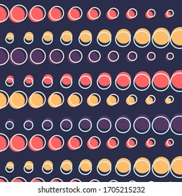 vector background pattern with charming repeating geometry circles