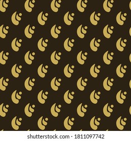 Vector background pattern. Decorative simple texture. Seamless pattern for wallpaper design. Black and gold colors