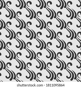 Vector background pattern. Decorative texture. Seamless pattern for wallpaper design. Black and white colors