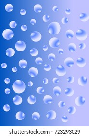 Vector Background Pattern. Element of design. Bubbles on an blue background