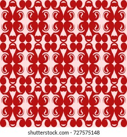 Vector Background Pattern. Element of design. Art nouveau pattern. Geometric and floral ornament