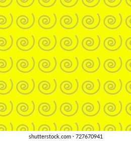 Vector Background Pattern. Element of design. Yellow spirals on Yellow background